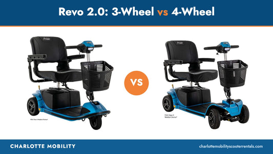 Pride Revo 2.0 3-wheel versus 4-wheel comparison
