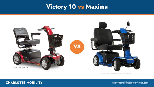 Pride Victory 10 versus Maxima mobility scooter comparison