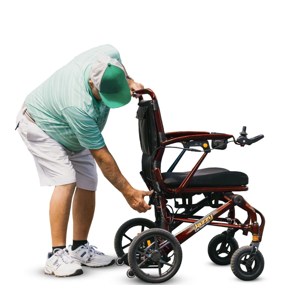 Pride Jazzy® Carbon HD Lightweight Folding Power Wheelchair