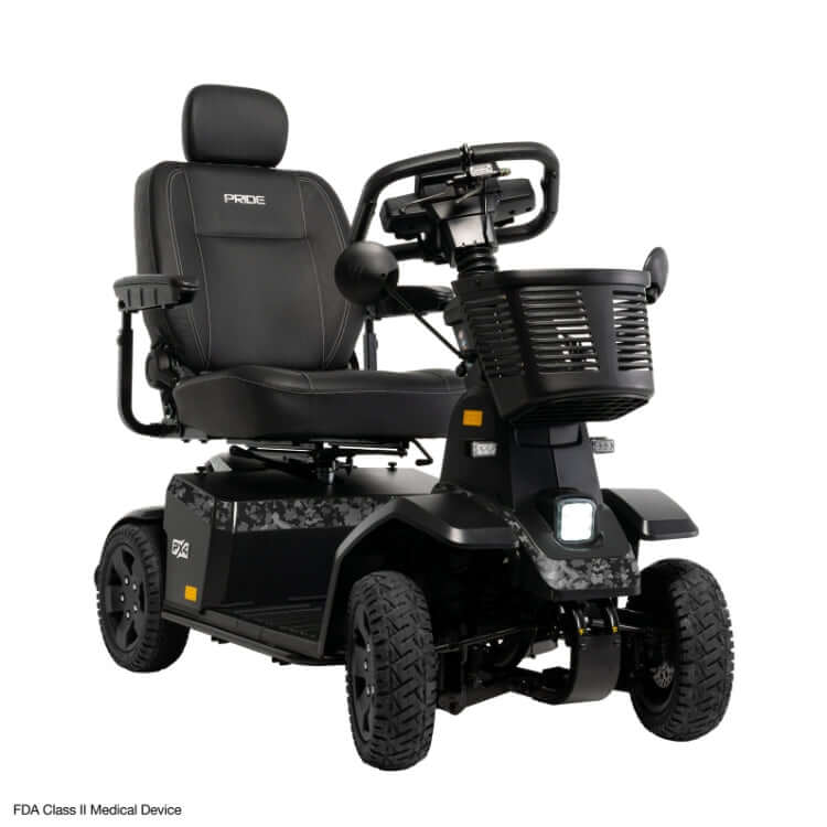 PX4 Ultra Heavy Duty Scooter with adjustable seat, robust tires, and sleek design for ultimate outdoor comfort.