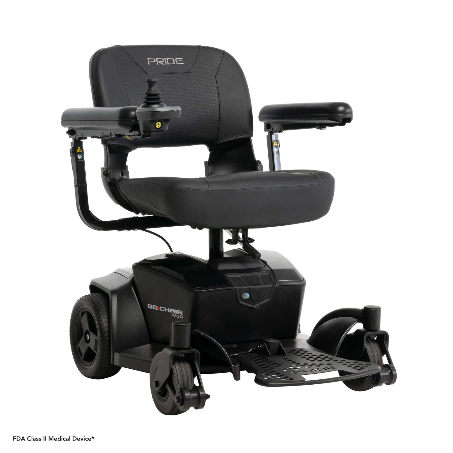 Go Chair® MED Power Mobility Chair with lightweight design, portable features, and comfortable large footplate.