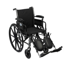 Cruiser III Wheelchair by Drive Medical with adjustable seat, flip-back arms, and Mag-style wheels.