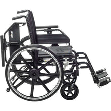 Viper Plus GT wheelchair with universal armrests viewed from the side showing the seat and wheels.
