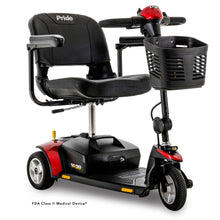 Pride Go Go Elite Traveller 3-Wheel scooter with storage basket for enhanced mobility and convenience.