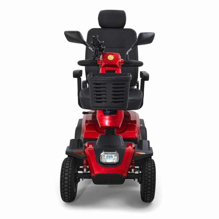 Eagle 4-Wheel Heavy Duty Mobility Scooter GR595 front view showcasing rugged design and comfortable seating.