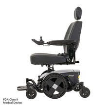 Side view of the Jazzy® EVO 614 HD power wheelchair showcasing its design and features.
