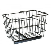Rear basket for Pride Mobility scooters, ideal for storage and convenience during travel and shopping.